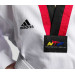 Добок для тхэквондо подростковый Adidas WTF Adi-Start белый с красно-черным воротником 75_75