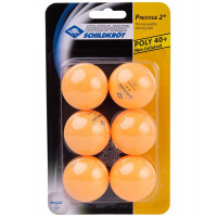 Мячи для настольного тенниса Donic Prestige 2, 6 штук, оранжевый