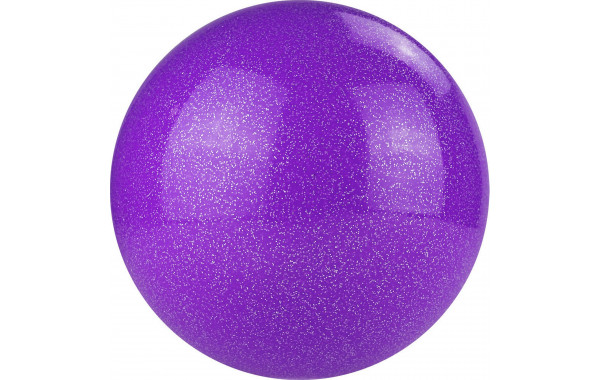 Мяч для художественной гимнастики d15 см Torres ПВХ AGP-15-08 лиловый с блестками 600_380