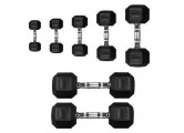 Гантель 27,5кг Perform Better Rubber Encased Hex Dumbbells 4137-27.5\BK-27-00