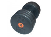 Гантель профессиональная хром/резина 48 кг. Iron King IK 500-48