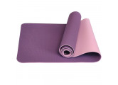 Коврик для йоги 183x61x0,6 см Sportex ТПЕ E33579 фиолетово\розовый