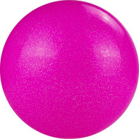 Мяч для художественной гимнастики d15 см Torres ПВХ AGP-15-09 розовый с блестками