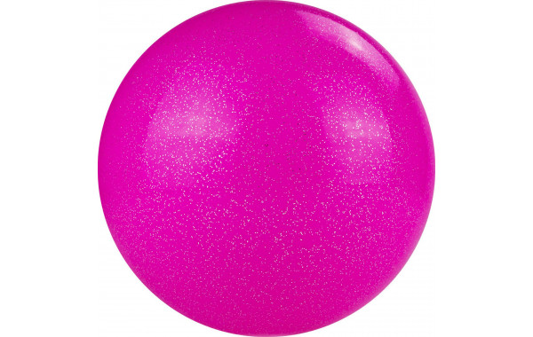 Мяч для художественной гимнастики d15 см Torres ПВХ AGP-15-09 розовый с блестками 600_380