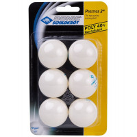 Мячи для настольного тенниса Donic Prestige 2, 6 штук, белый