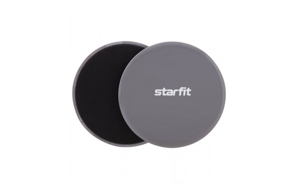 Глайдинг диски для скольжения Core Star Fit FS-101 серый\черный 600_380