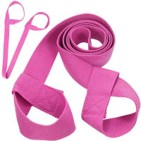 Ремень-стяжка универсальная для йога ковриков и валиков Sportex B31604 (розовый)