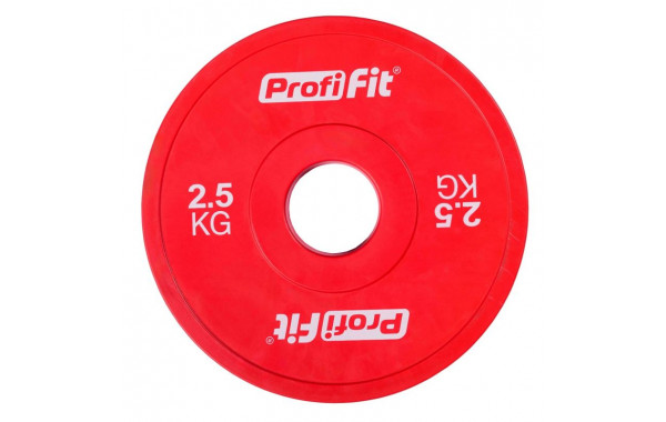 Диск обрезиненный цветной d51мм, 2,5кг Profi-Fit 600_380