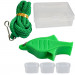 Свисток Дельфин пластиковый в боксе, без шарика, на шнурке (зеленый) Sportex E39266-4 75_75