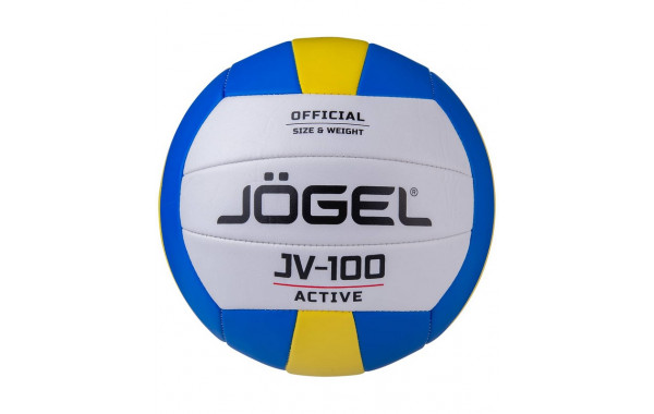 Мяч волейбольный Jogel JV-100 р.5, синий\желтый 600_380