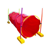 Тоннель детский игровой круглый Dinamika l2 м, с подставками (обручи,палки,кирпичики) ZSO-002921