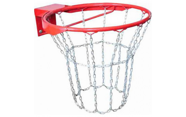 Кольцо баскетбольное № 7 антивандальное, диаметр 450 мм, красное 600_380