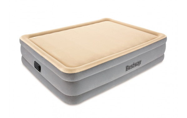 Надувная кровать Bestway FoamTop Comfort Raised Airbed(Queen) 203х152х46см со встр насосом,мягкий верх 67486 600_380