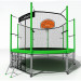 Батут i-Jump Classic Basket 8FT 244 см с нижней сетью и лестницей зеленый 75_75