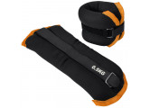 Утяжелители Sportex (2х0,5кг) (нейлон) в сумке (черный с оранжевой окантовкой) ALT Sport HKAW101-6