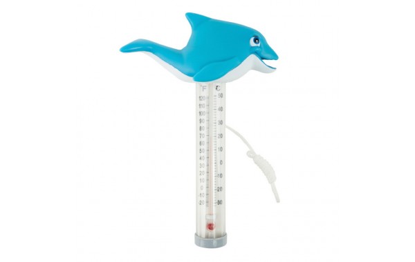 Термометр-игрушка Kokido Дельфин для измерения темп. воды в бассейне (K785BU/6P) AQ12220 600_380