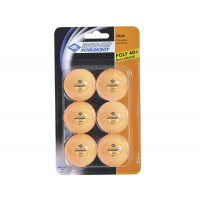 Мячики для настольного тенниса Donic Jade 40+, 6 штук 618378 оранжевый