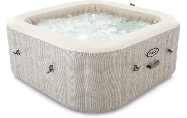 СПА-бассейн 175х71см, 795л, квадратный, аэромассаж Intex Chevron Deluxe 28446 600_380