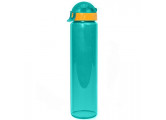 Бутылка для воды LIFESTYLE со шнурком, 500 ml., straight, прозрачно/морской зеленый КК0158
