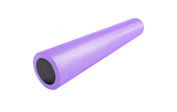 Ролик для йоги полнотелый 2-х цветный, 90х15см Sportex PEF90-46 фиолетовый\черный 600_380