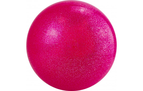 Мяч для художественной гимнастики d19 см Torres ПВХ AGP-19-08 малиновый с блестками 600_380