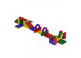 Игровой модуль детская полоса препятствий 18 элементов Dinamika ZSO-002887