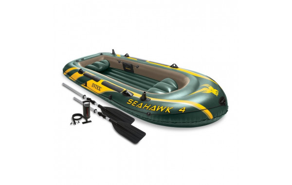 Лодка надувная четырехместная Intex Seahawk-400 Set (68351) 600_380