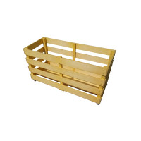 Контейнер (тележка) деревянный для спортинвентаря Ellada на колесах, 110х70х42,5см УТ0275