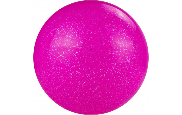 Мяч для художественной гимнастики d19 см Torres ПВХ AGP-19-10 розовый с блестками 600_380