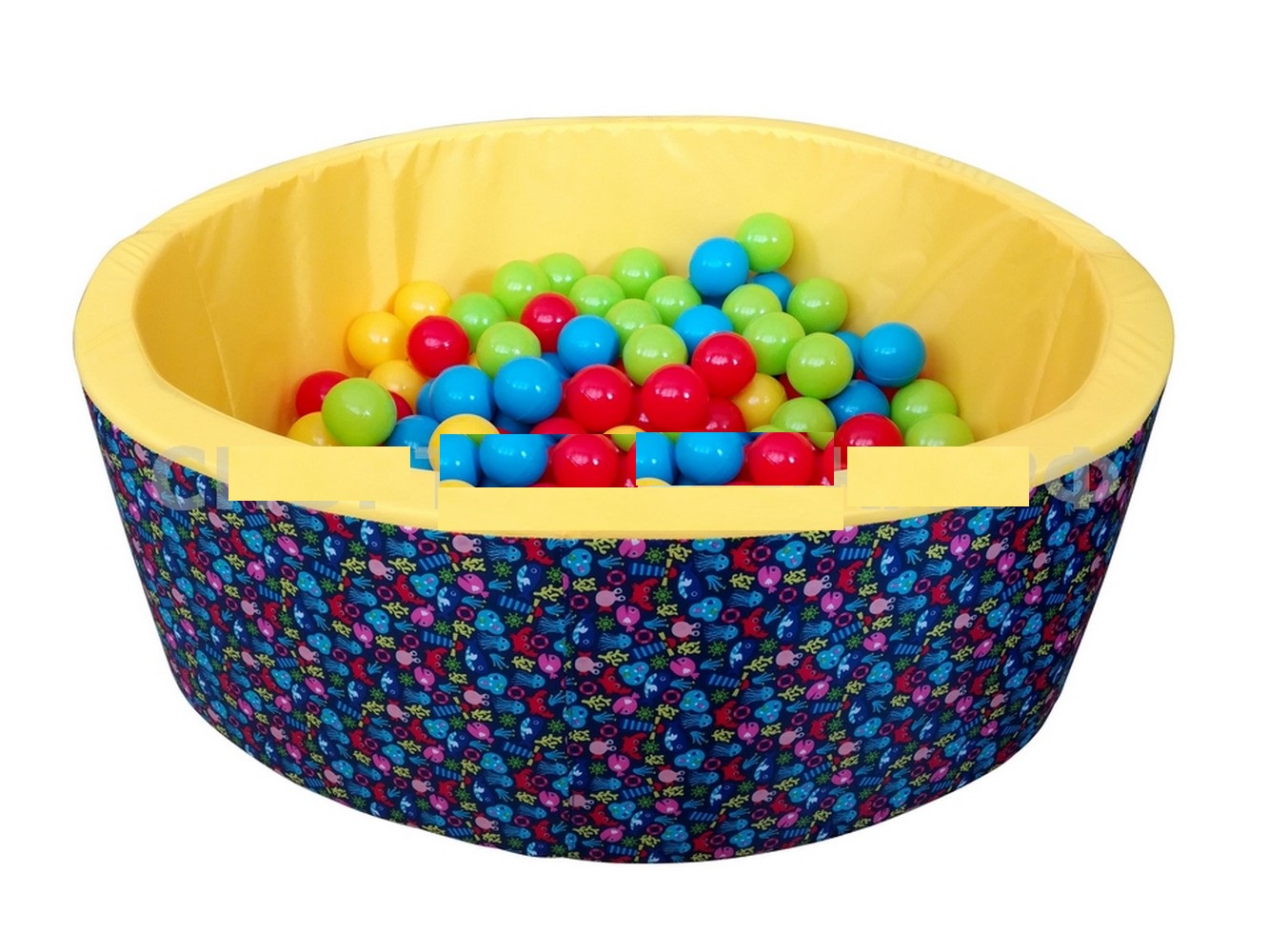 Сухой бассейн круглый набор в сумке с шарами 100шт ФСИ 10399 1333_1000