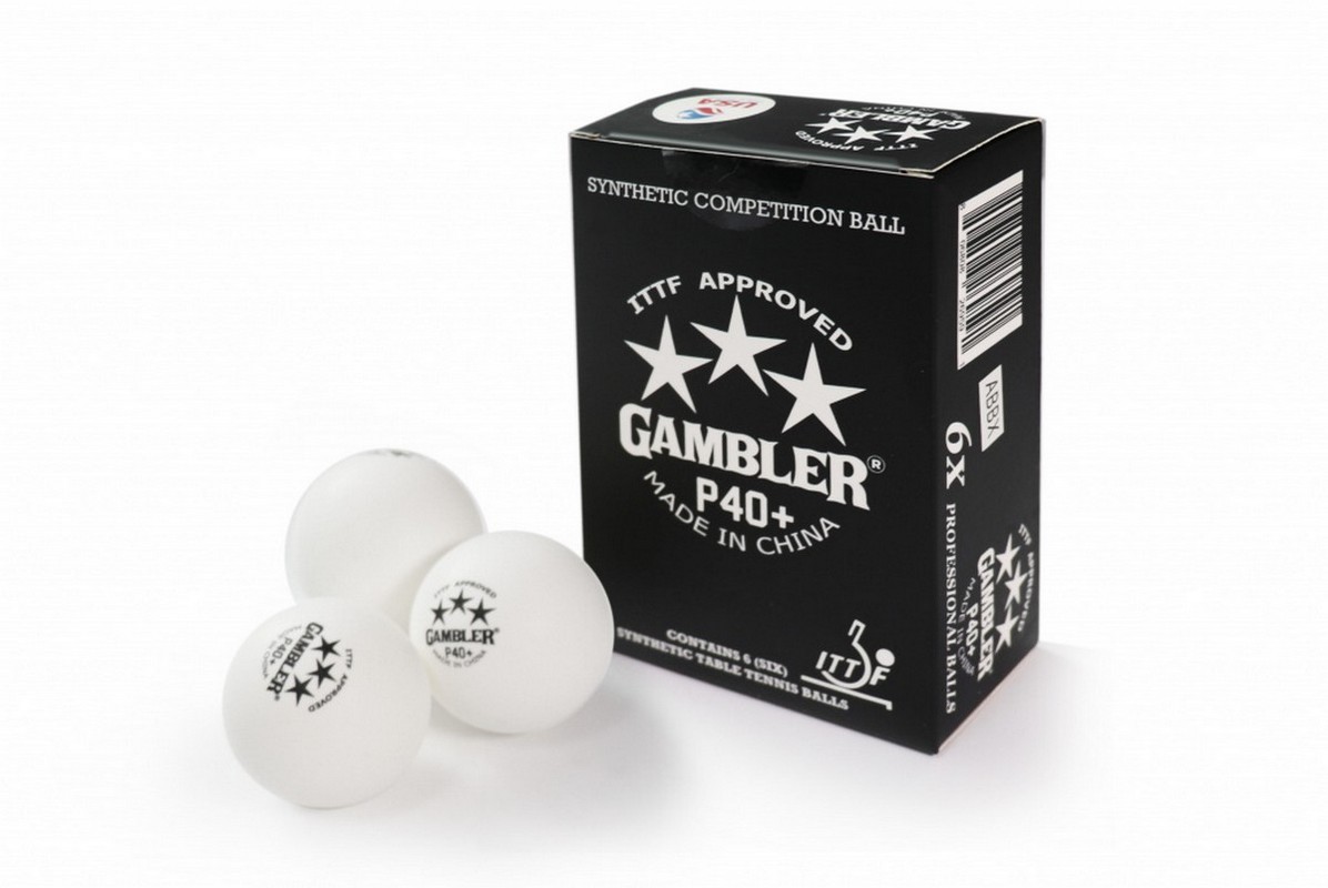 Мячи для настольного тенниса Gambler P40+ BALL - 6 PACK GP40B6 1196_800