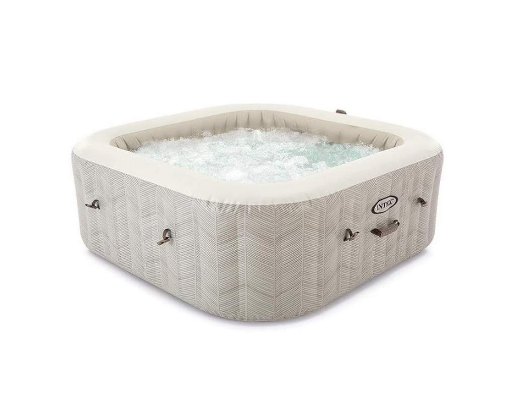 СПА-бассейн 196х71см, 1098л, квадратный, аэромассаж Intex Chevron Deluxe 28472 1014_800