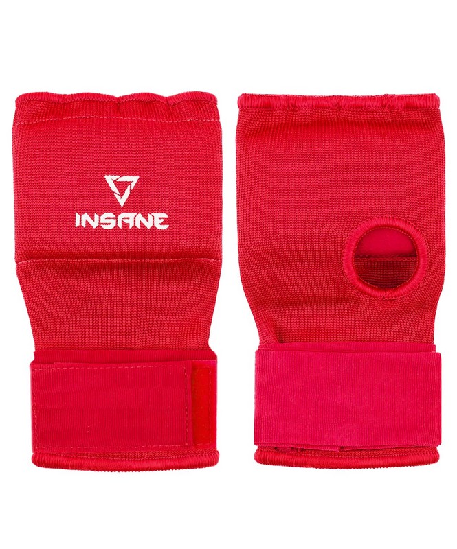 Перчатки внутренние для бокса Insane DASH, полиэстер\спандекс, красный 665_800