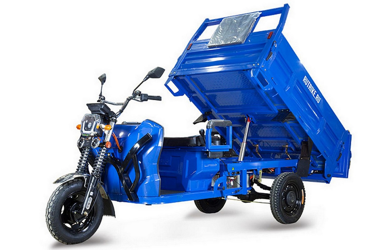 Грузовой электрический трицикл RuTrike D5 1700 гидравлика (60V1200W) 024732-2798 темно-зеленый 1200_800