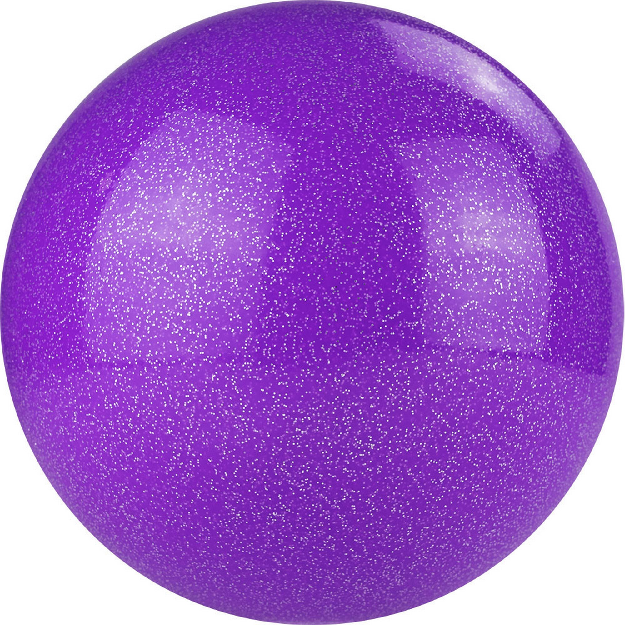 Мяч для художественной гимнастики d15 см Torres ПВХ AGP-15-08 лиловый с блестками 2000_2000