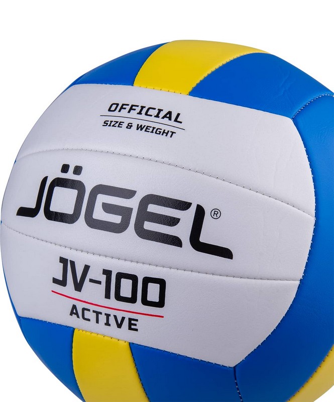 Мяч волейбольный Jogel JV-100 р.5, синий\желтый 665_800