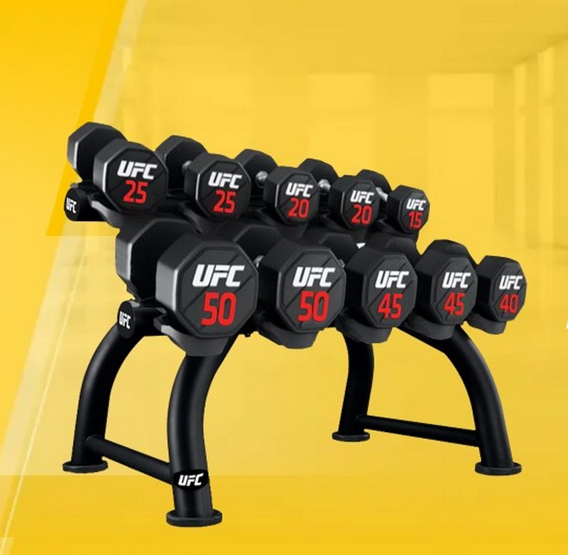 Уретановые гантели UFC Premium 24kg (пара) UFC UFC-DBPU-8316 800_781