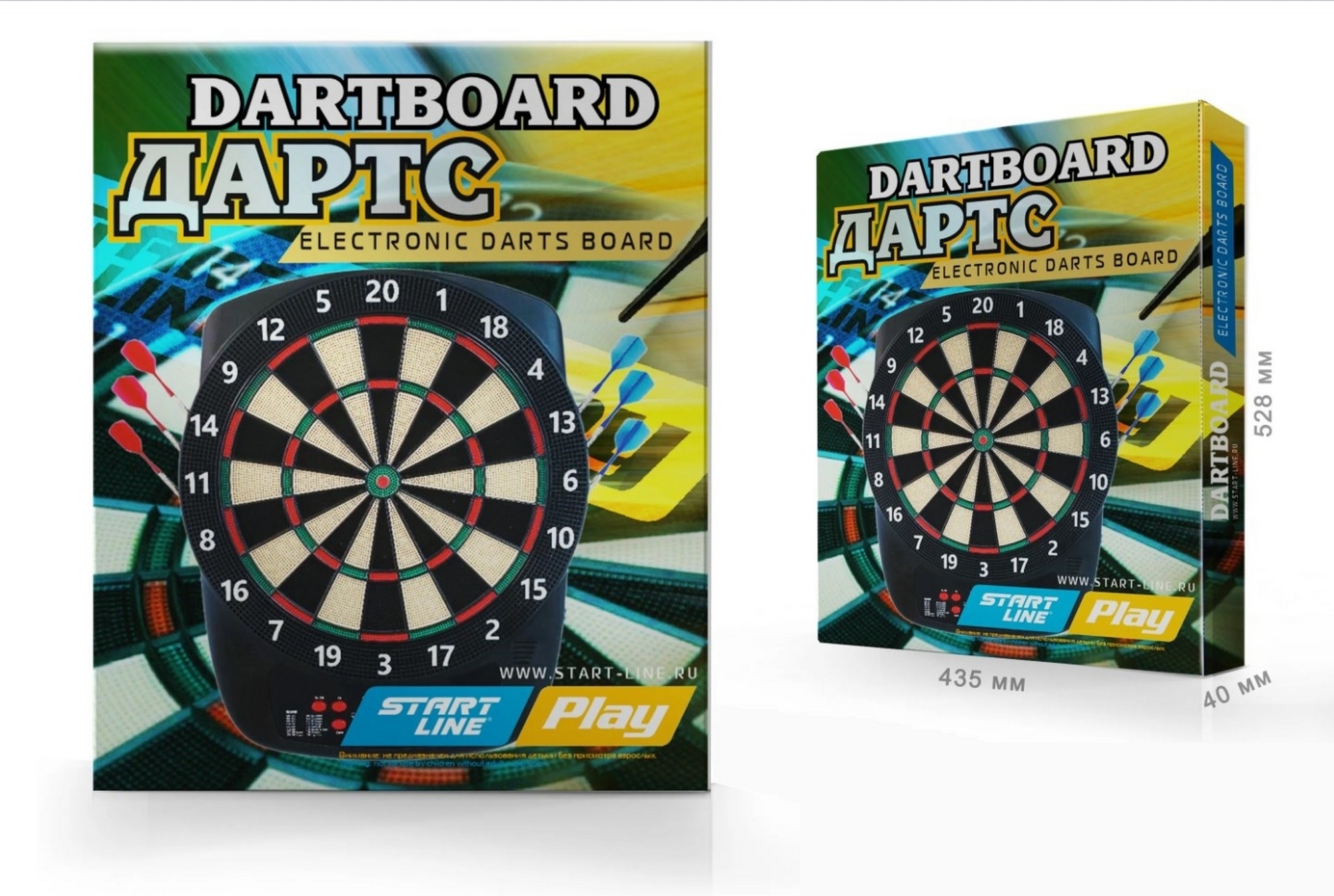 Комплект для игры в электронный дартс Start Line Play Electronic Dartboard SLP-EDB1 2000_1344