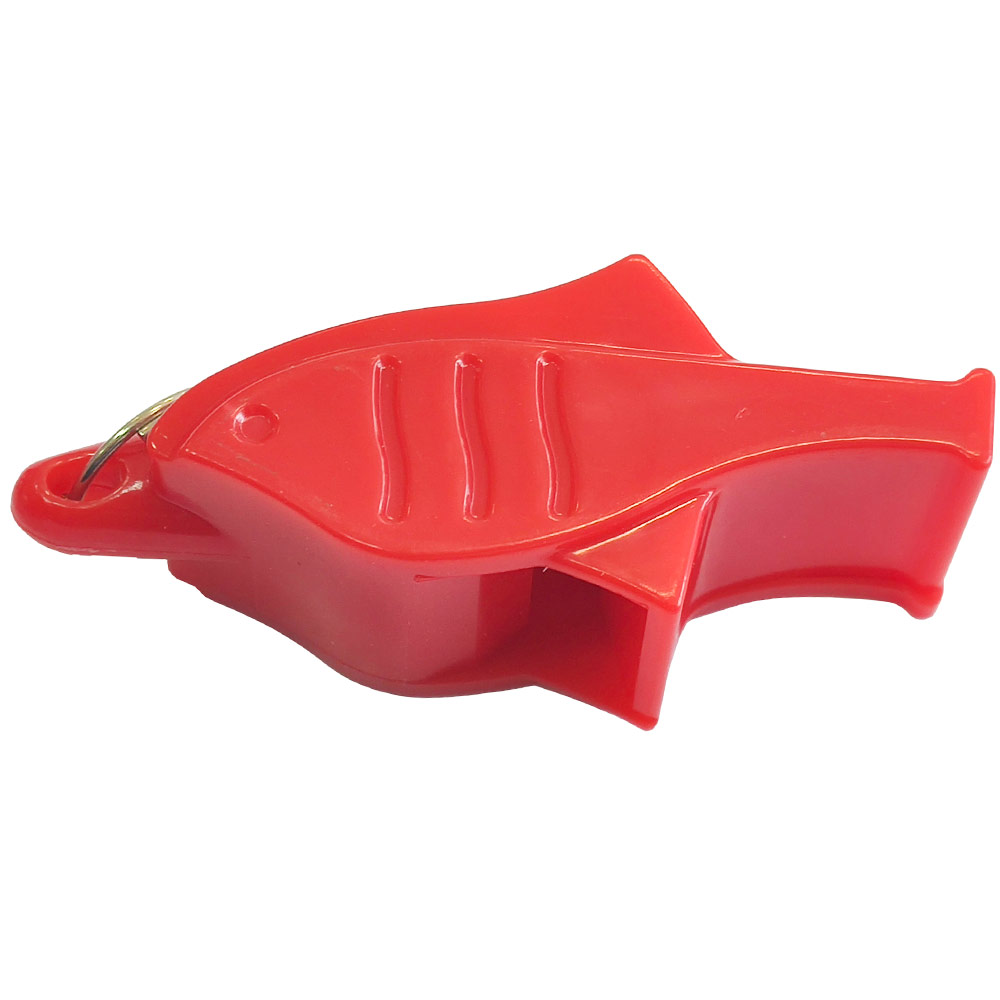 Свисток Дельфин пластиковый в боксе, без шарика, на шнурке (красный) Sportex E39266-2 1000_1000