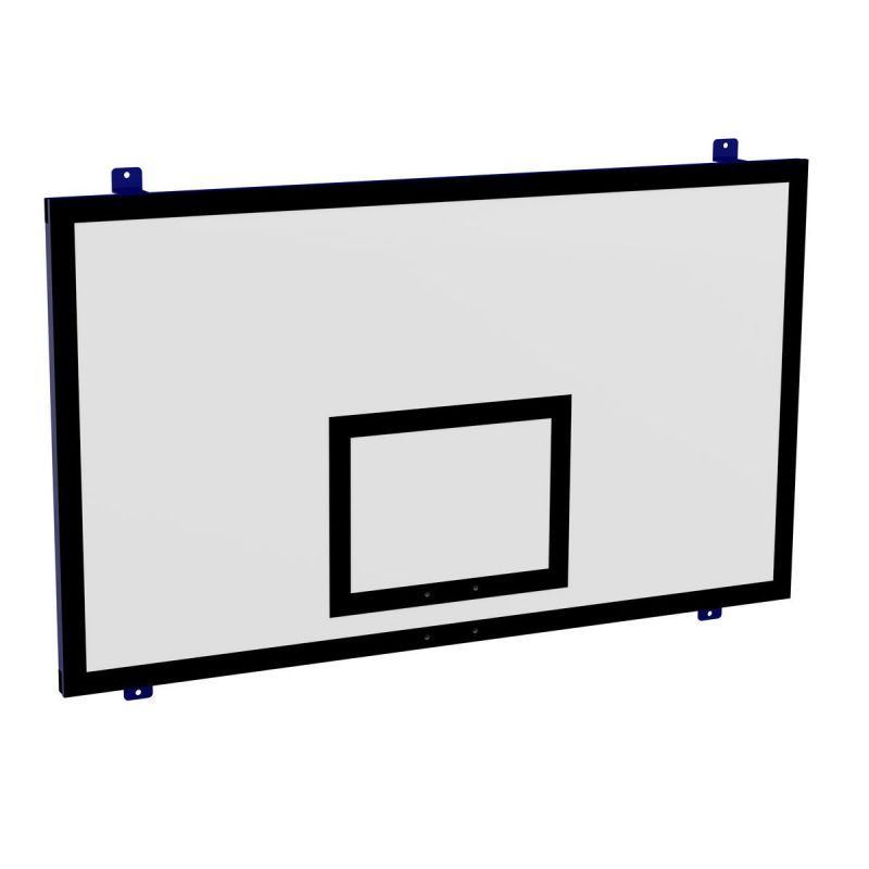 Щит баскетбольный игровой пристенный (фанера 15 мм, металлокаркас) 1050х1800мм Zavodsporta 800_800