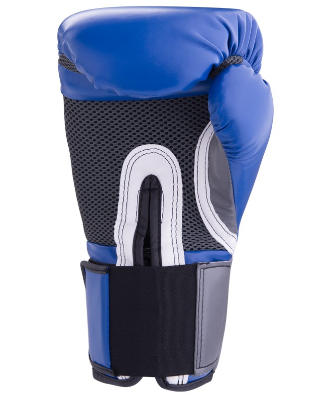 Перчатки боксерские Everlast Pro Style Elite 2208E, 8oz, к/з, синий 665_800