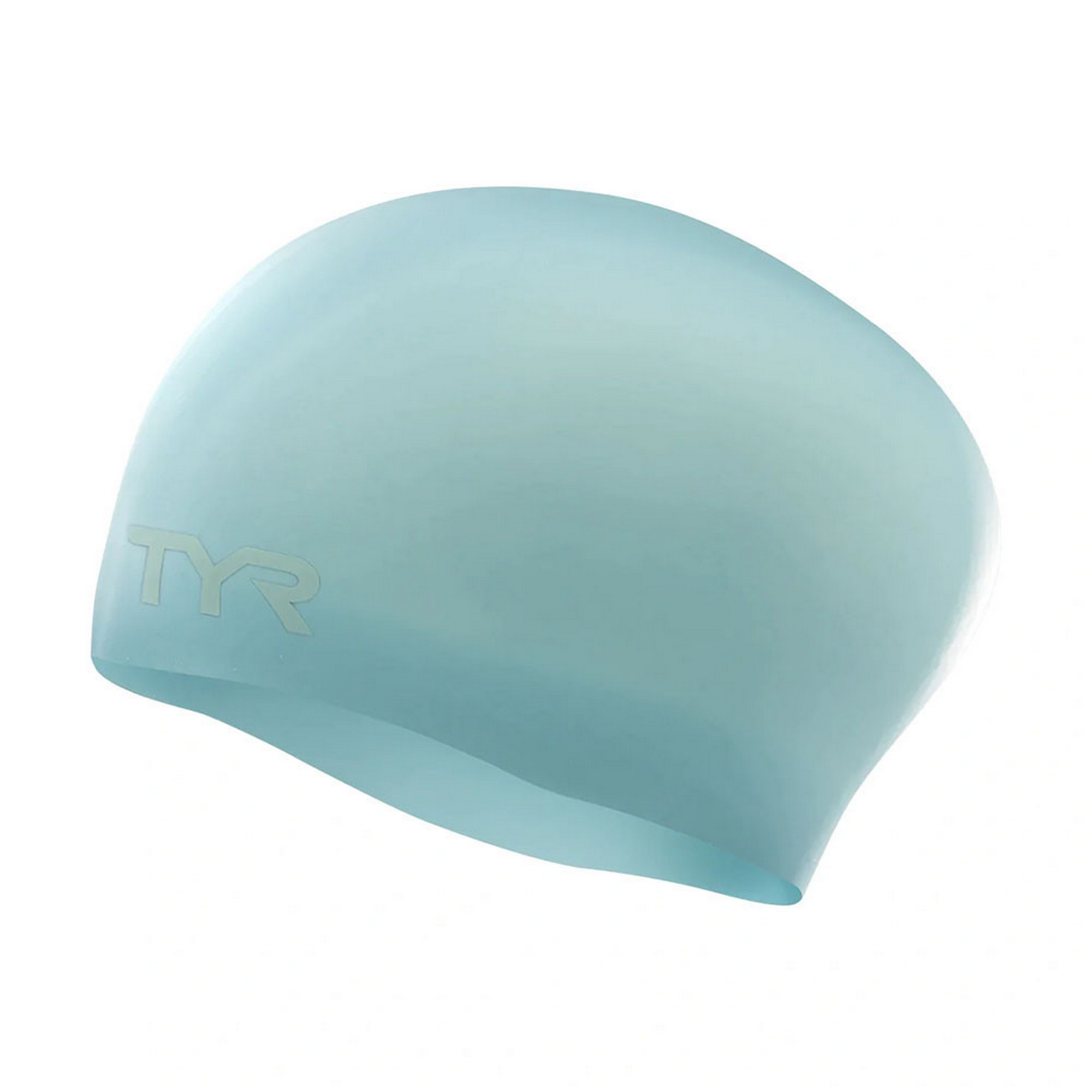 Шапочка для плавания TYR Long Hair Wrinkle-Free Silicone Cap LCSL-450 голубой 2000_2000