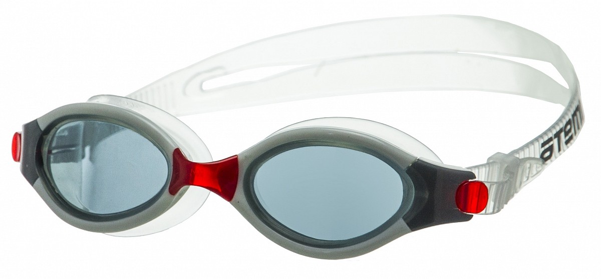 Очки для плавания Atemi B501 белый, красный 1200_557