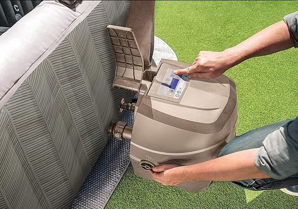 СПА-бассейн 196х71см, 1098л, квадратный, аэромассаж Intex Chevron Deluxe 28472 1024_719