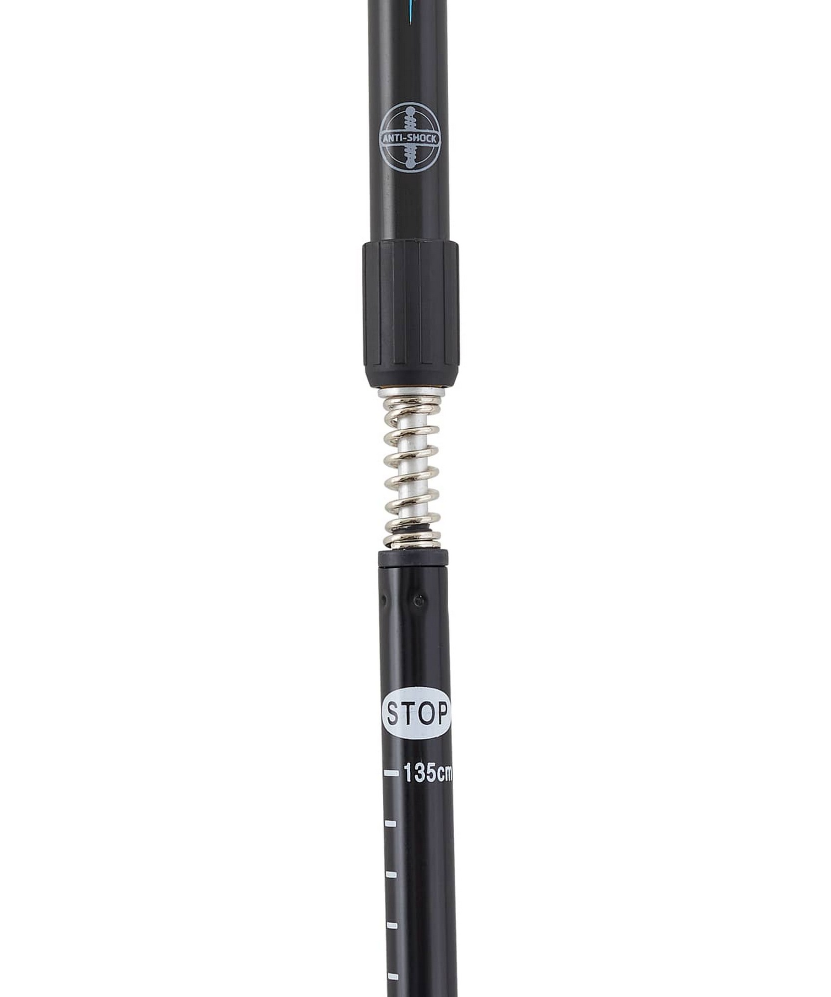 Скандинавские палки Berger Nimbus 2-секционные, 77-135 см, черный\голубой 1667_2000