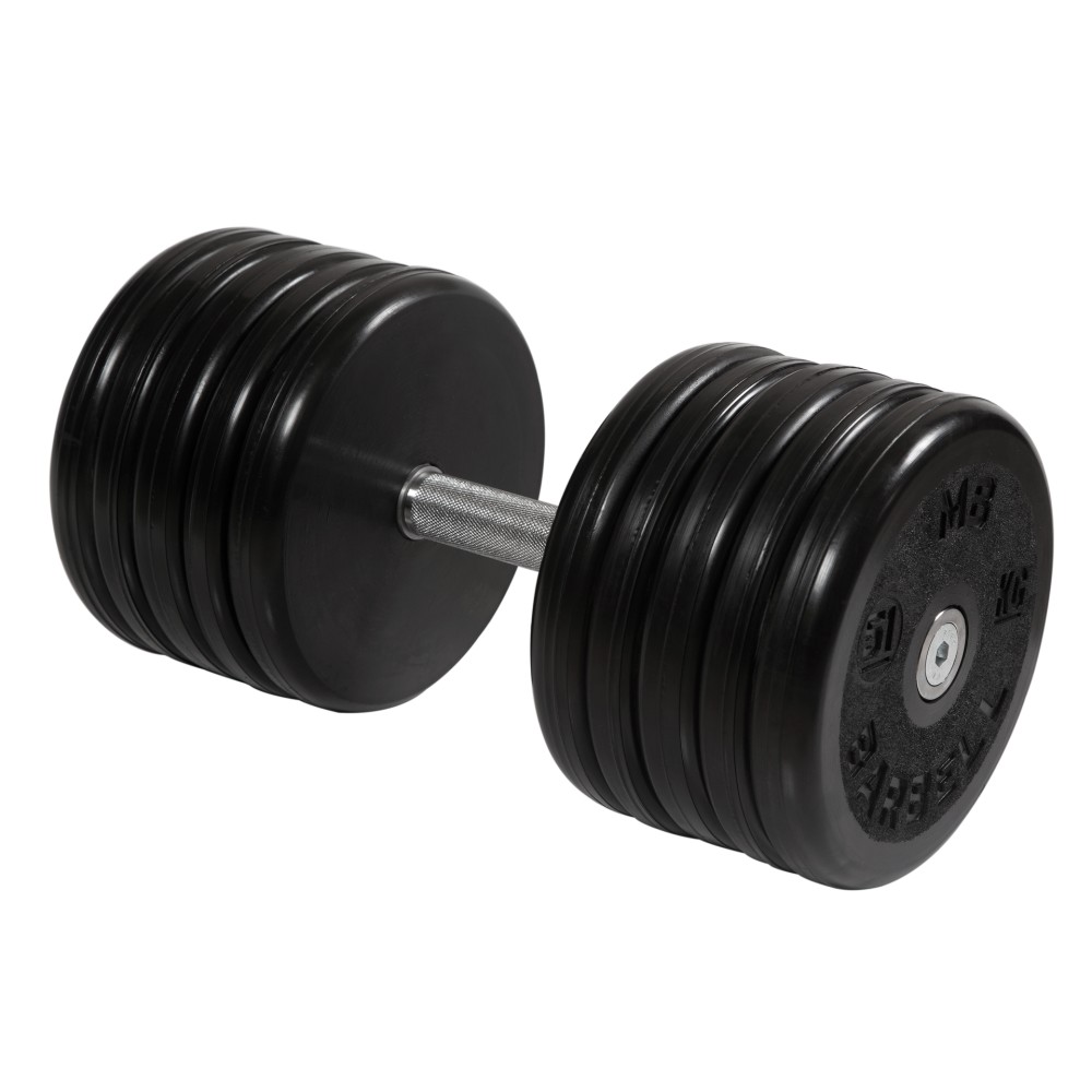 Гантель классик MB Barbell с вращающейся ручкой 51 кг MB-FdbEM-B51 1000_1000