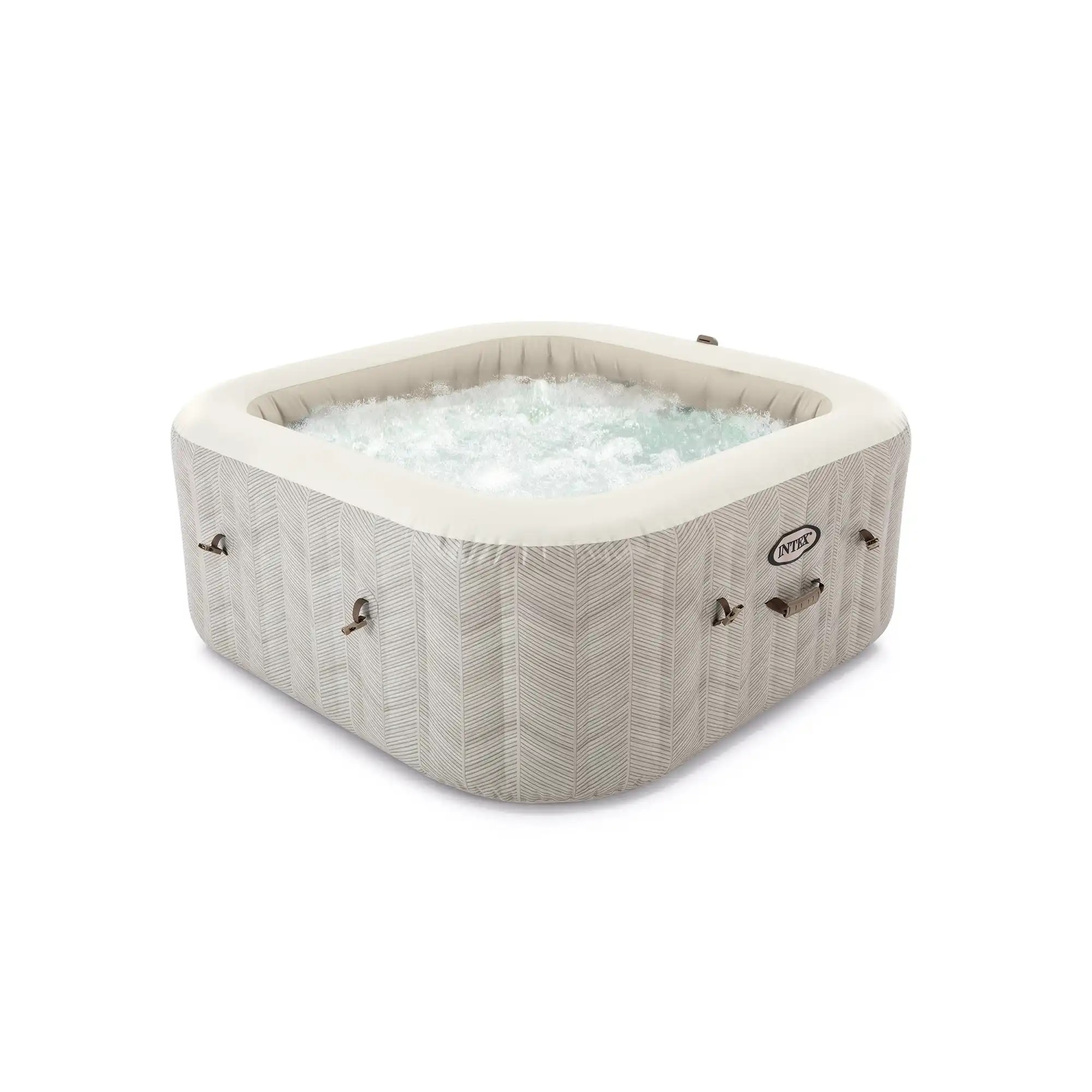 СПА-бассейн 175х71см, 795л, квадратный, аэромассаж Intex Chevron Deluxe 28446 2000_2000