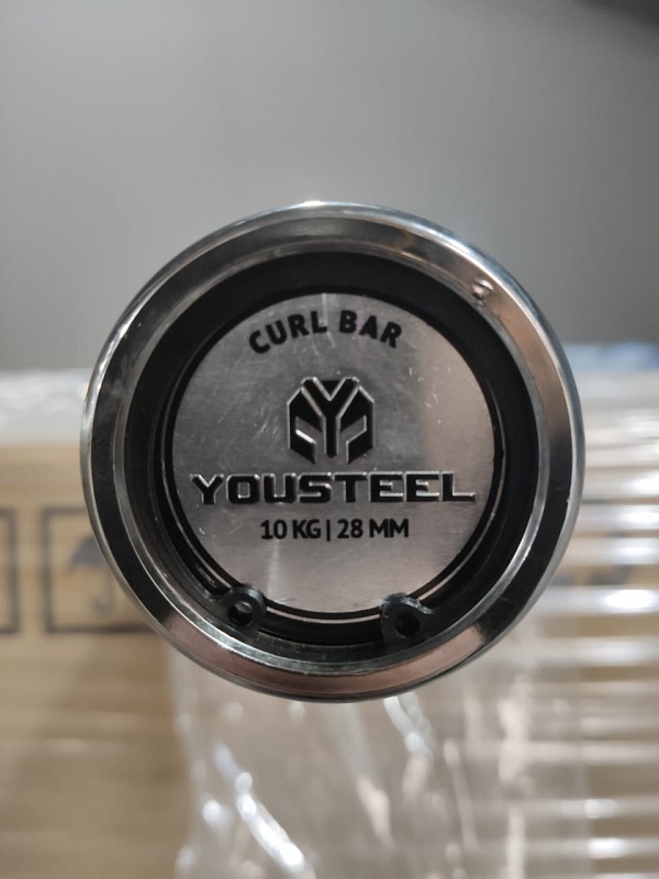 Гриф EZ Curl Bar YouSteel 10кг, L1200, D28, chrome 600_800