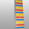 Доска наклонная навесная ребристая ФСИ 1,6 м, дерево, с цветными рейками 9394 120_120