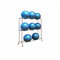 Стеллаж для гимнастических мячей (9 шт), 160x200x50см Spektr Sport 120_120